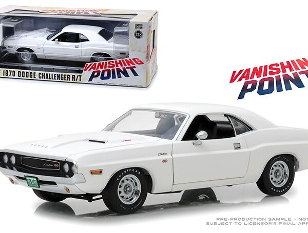 Greenlight 1:18 Vanishing Point (1971) – 1970 Dodge Challenger R/T (white)