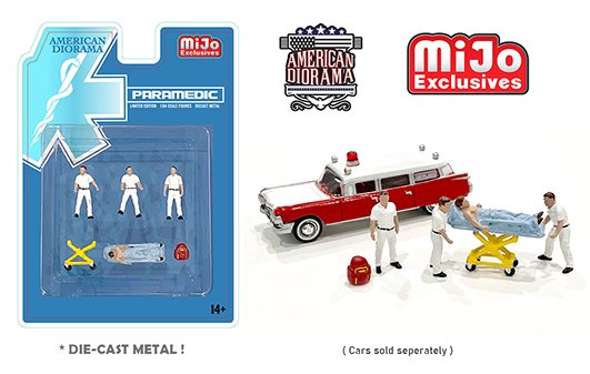 American Diorama 1:64 Mijo Exclusives Figures Paramedic Set Limited edition