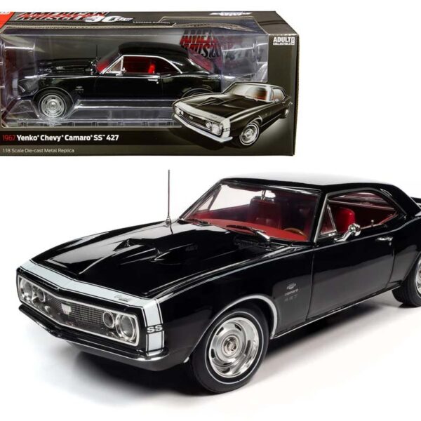Auto World 1:18 1967 Yenko Chevrolet Camaro SS 427 (Black) – American Muscle 30th Anniversary (1991-2021)