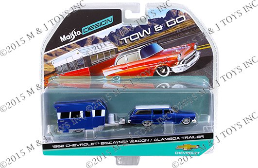 Maisto 1:64 Tow & Go –  1962 Chevrolet  Biscayne w/ Alameda Trailer