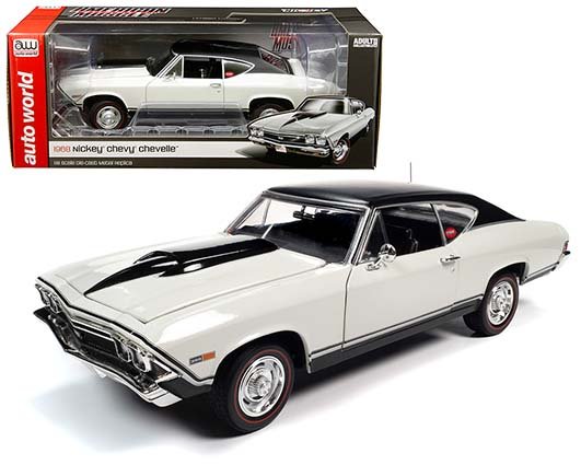 Auto World 1:18 American Muscle – 1968 Chevrolet Chevelle Nickey White