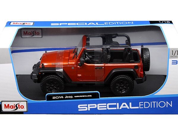 Maisto 1:18 Special Edition – 2014 Jeep Wrangler (Willys Edition ) Copper