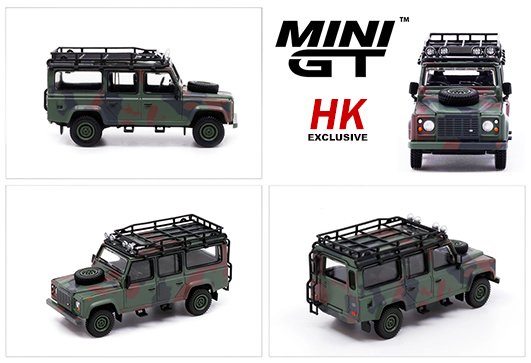 Mini GT 1:64 HK Exclusive Land Rover Defender 110 Camouflage