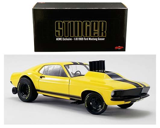 GMP 1:18 1969 Ford Mustang Gasser Stinger – ACME Exclusive