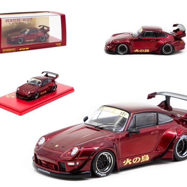 Tarmac Works 1:43 RWB 993 ç«ã®é³¥ (Hi no tori | Phoenix) Burgundy