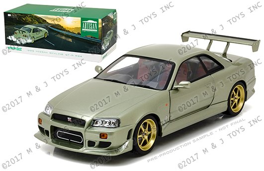 Greenlight 1:18 Artisan Collection – 1999 Nissan Skyline GT-R (R34) Green
