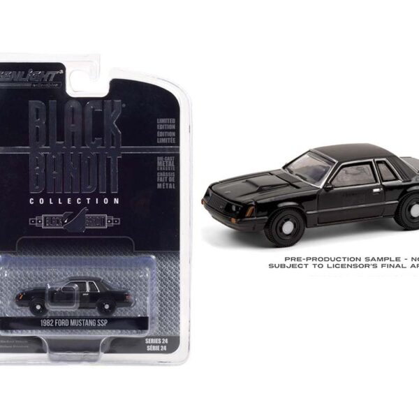 Greenlight 1:64 Black Bandit Series 24 – 1982 Ford Mustang SSP – Black Bandit Police