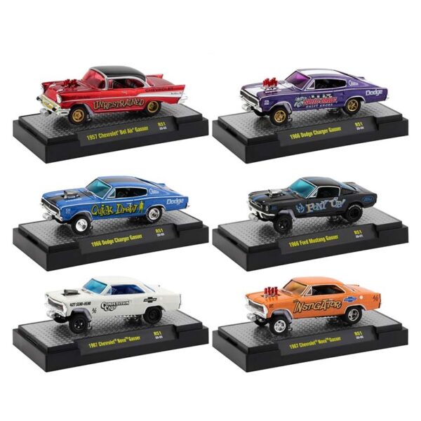 M2 Machines 1:64 Gassers Release 51 Assortment (6 Styles)