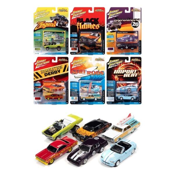 Johnny Lightning 1:64 Street Freaks 2020 Release 4 Version A 6-Car Sealed Case