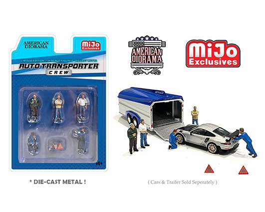 American Diorama 1:64 Mijo Exclusives Figures Auto Transport Crew Limited edition