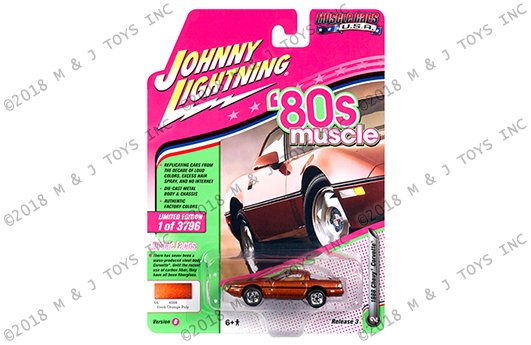 Johnny Lightning 1:64 Muscle Cars USA – 1988 Chevrolet Corvette (Dark Orange Poly)