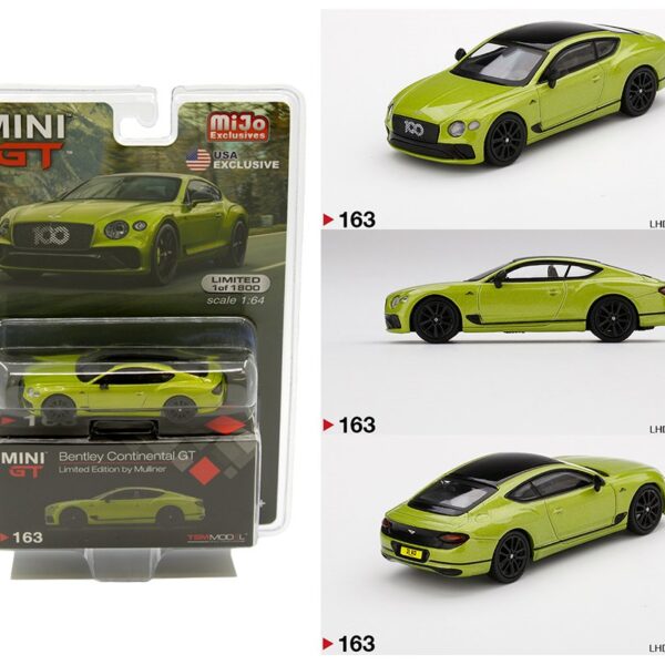 Mini GT 1:64 MiJo Exclusives – Bentley Continental GT – Limited Edition by Mulliner
