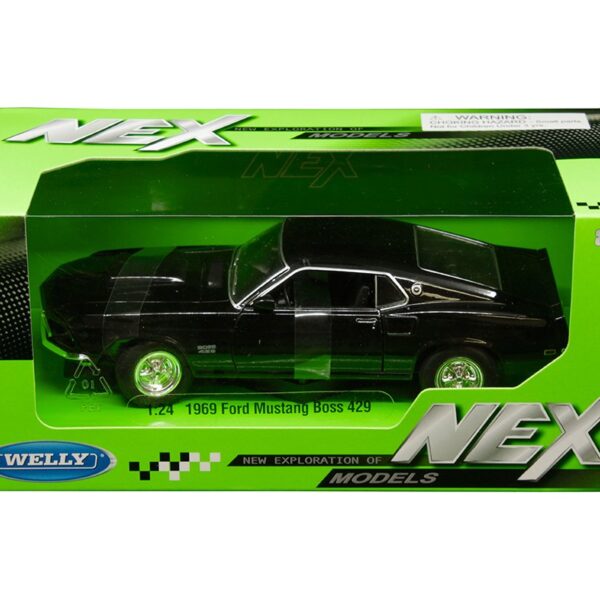 Welly 1:24 Window Box – 1969 Ford Mustang Boss 429 – Black