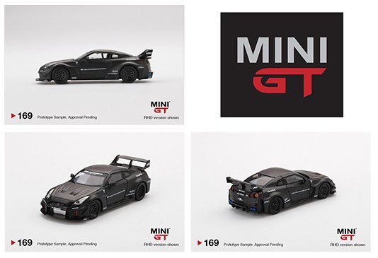 Mini GT 1:64 China Exclusive  LB-Silhouette WORKS GT NISSAN  35GT-RR Ver.1  Matte Black