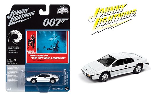 Johnny Lightning 1:64 Pop Culture James Bond 007 The Spy Who Love Me Lotus Esprit SI White