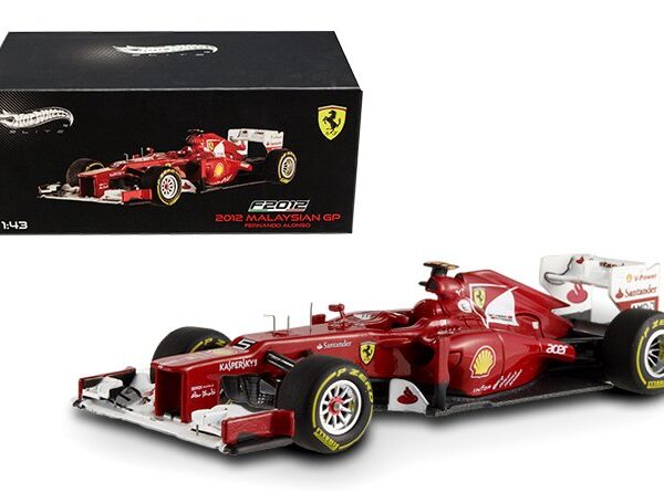 Hot Wheels 1:43 Elite Ferrari F2012 AS Driven by F. Alonso Red