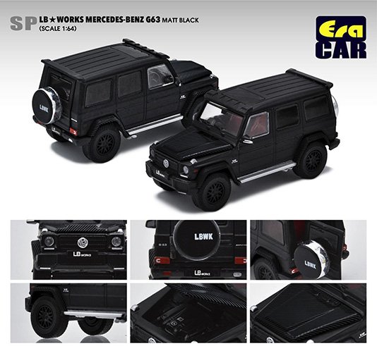Era CAR 1:64 LB Works Mercedes-Benz G Wagon G63 Matte Black