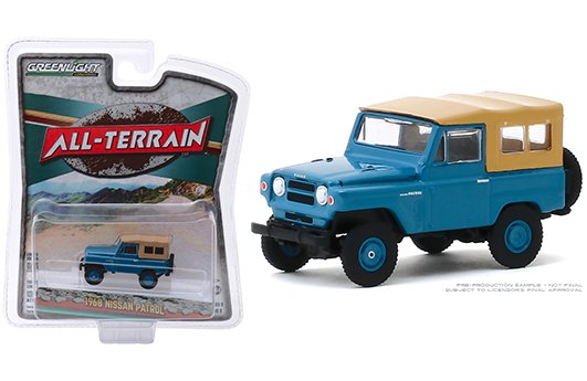 Greenlight 1:64 All-Terrain Series 9 – 1968 Nissan Patrol (Mt.Fuji Blue)
