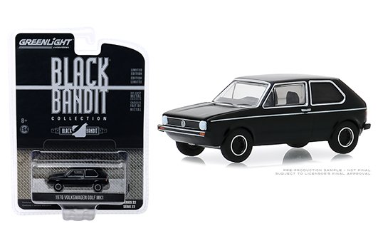 Greenlight 1:64 Black Bandit Series 22 – 1976 Volkswagen Golf Mk1