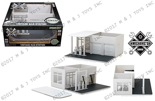 Greenlight 1:64 Mechanic’s Corner – Vintage Gas Station