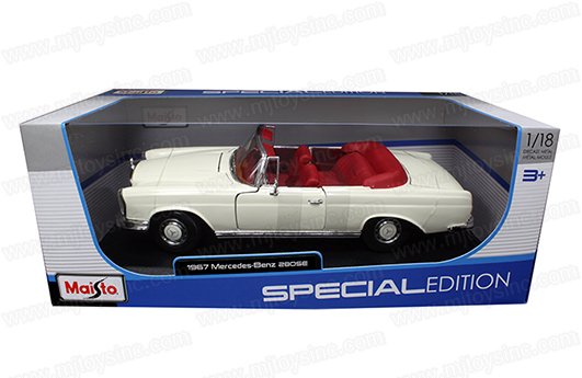 Maisto 1:18 Special Edition 1967 Mercedes-Benz 280SE Limited (Cream)