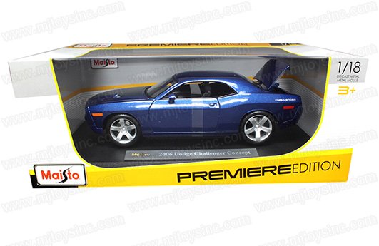 Maisto 1:18 Primiere Edition – 2006 Dodge Challenger Concept (Blue)