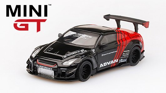 Mini GT 1:64 Japan Exclusive Nissan Gt-R R35 Liberty Walk ADVAN Yokahama