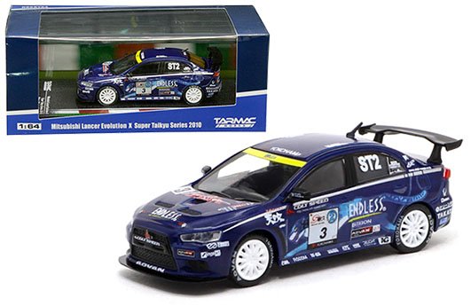 Tarmac Works 1:64 – Mitsubishi Lancer Evolution X Super Taikyu Series 2010 Mineo / Murata / Yamauchi