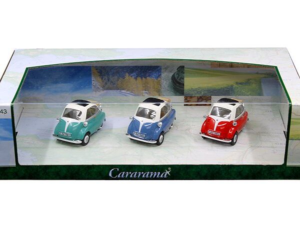 Cararama 1:43 W/B 3 Pack Set BMW Isetta