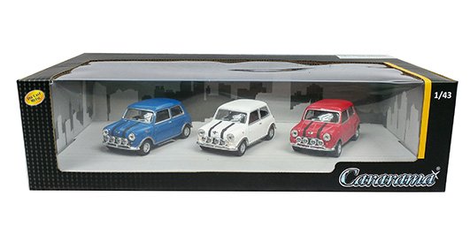 Cararama 1:43 W/B 3 Pack Set  Mini Cooper