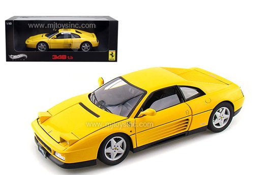 Hot Wheels 1:18 Elite 1989 Ferrari 348 TB (yellow)