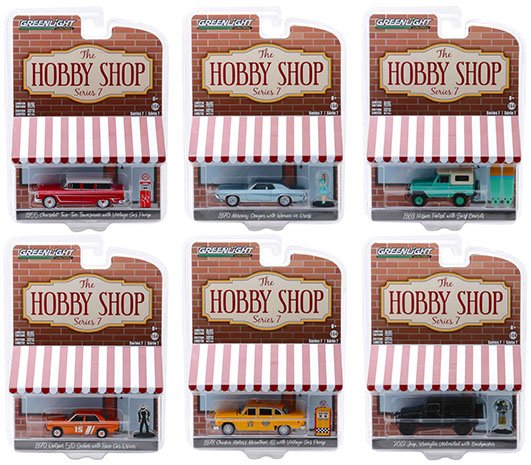 Greenlight 1:64 The Hobby Shop Series 7 Assortment (6 Styles)