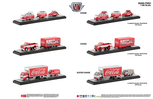 M2 Machines 1:64 Auto-Haulers Coca-Cola Release TW01 Assortment (3 Styles)