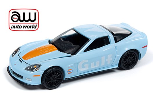 Auto World 1:64 2011 Chevrolet Corvette Z06 – Gulf (Light Blue)