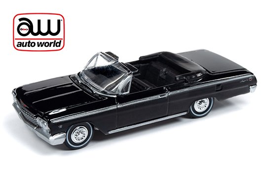 Auto World 1:64 1962 Chevrolet Impala SS Convertible (Black)