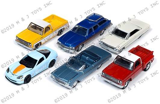 Auto World 1:64 Premium 2019 – Release 2 – Version A Assortment (6 Styles)