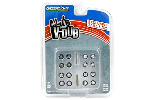 [Preorder] Greenlight 1:64 Hobby Exclusive – Club V-Dub Wheels & Tires Set