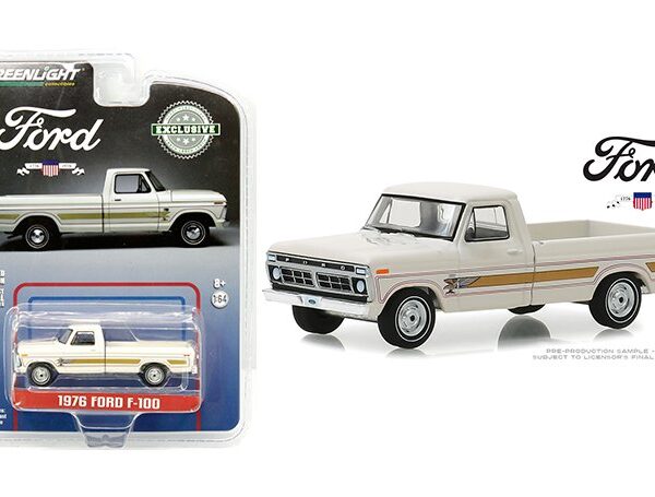 [Preorder] Greenlight 1:64 Hobby Exclusive – 1976 Ford F-100 (Wimbledon White)