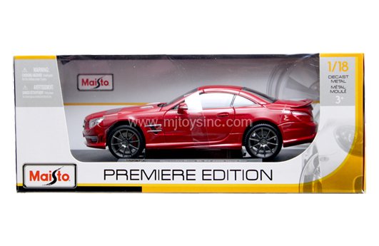 Maisto 1:18 Premiere Edition 2012 Mercedes-Benz SL63 AMG (red)