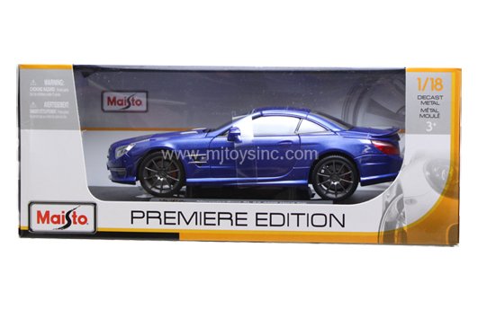 Maisto 1:18 Premiere Edition 2012 Mercedes-Benz SL63 AMG (blue)