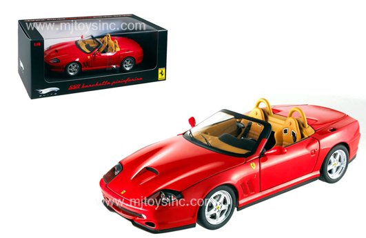 Hot Wheels 1:18 Elite Ferrari 550 Barchetta (red)