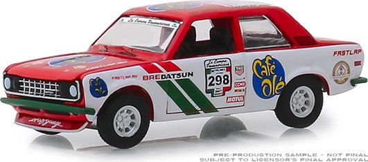 Greenlight 1:64 – La Carrera Panamericana Series 1- Telmex -1972 Datsun 510 #298 (White) –