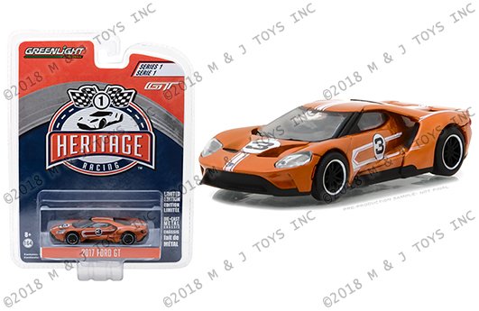 Greenlight 1:64 Heritage Racing Series 1 – 2017 Ford GT – #3 Ford GT40 Mk IV Tribute