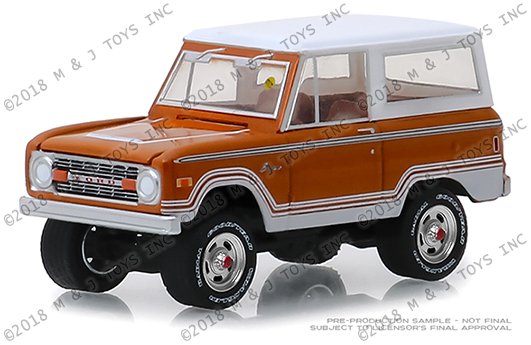 Greenlight 1:64 Mecum Auctions Series 3 – 1977 Ford Bronco Ranger (Cinnamon Brown/White Top)