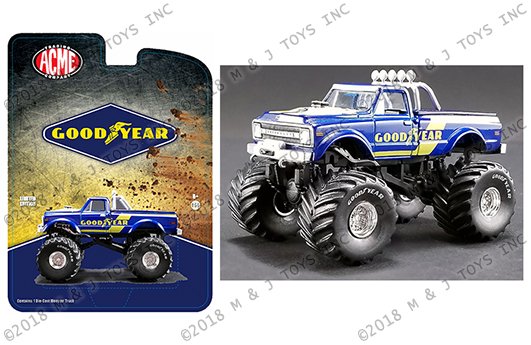 Greenlight 1:64 ACME – Chevrolet K-10 Monster Truck 1970 ” Goodyear “