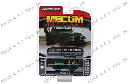 Greenlight 1:64 Mecum Auctions Series 2 – 1974 Jeep CJ-5 (Green)