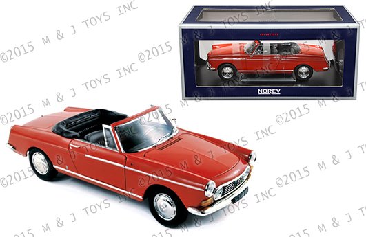 Norev 1:18 1967 Peugeot 404 Cabriolet (red)