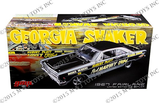 GMP 1:18 1967 Ford Fairlane – Georgia Shaker – Hubert Platt (black)