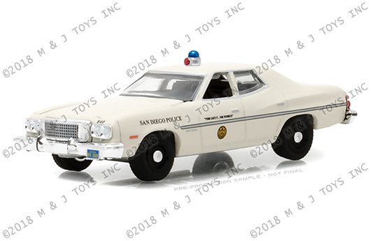 Greenlight 1:64 Hot Pursuit Series 27 – 1975 Ford Torino – San Diego, California Police