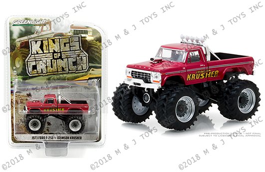 Greenlight 1:64 Kings of Crunch Series 2 – 1973 Ford F-250 – Krimson Krusher (Red)